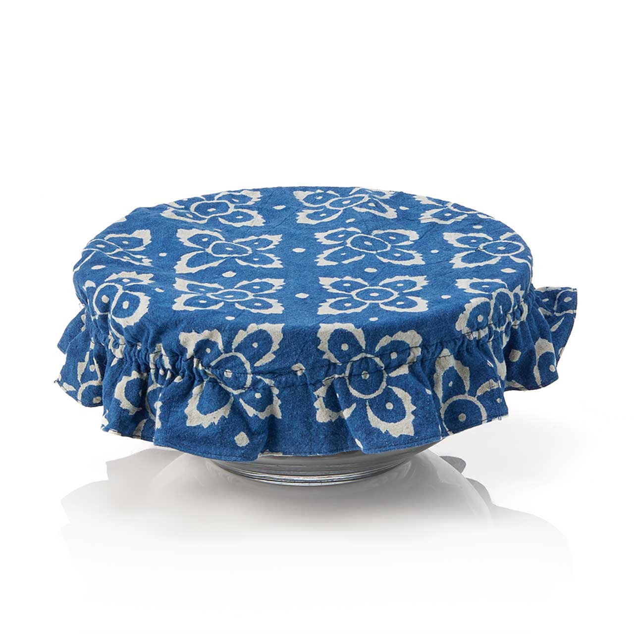 Indigo Dabu Bowl Covers - Set of 4