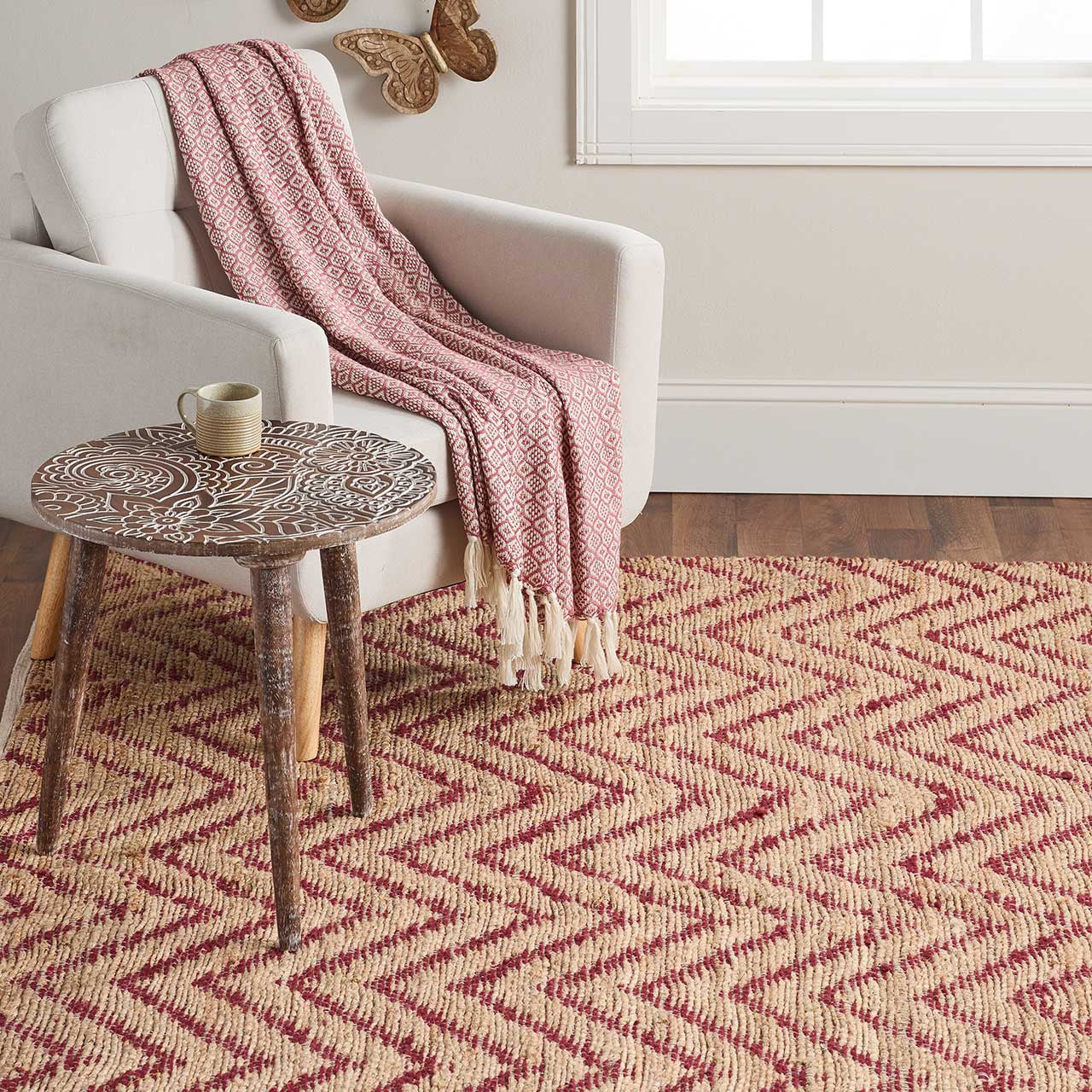 Henna Chevron Rug - 5x7