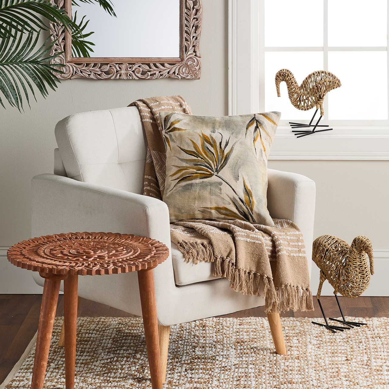 Parivar Bird's Eye Rug - 5x7