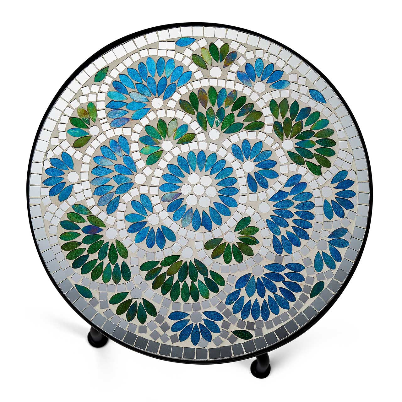 Cobalt Medallion Mosaic Table