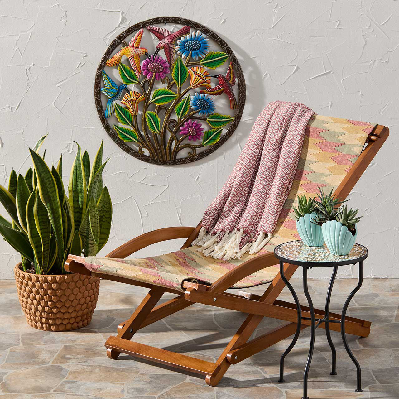 Amber Medallion Mosaic Table