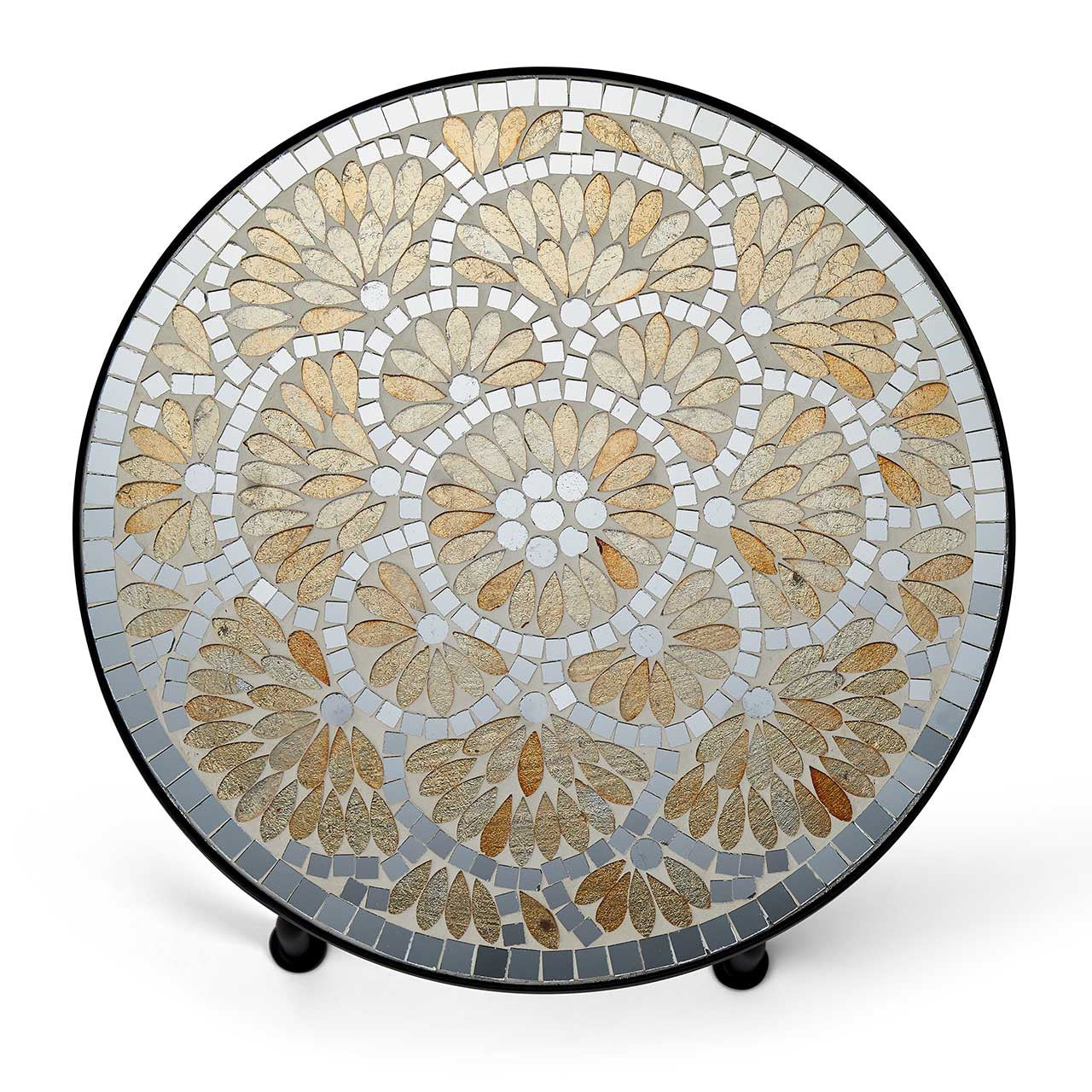Amber Medallion Mosaic Table